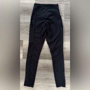 Obsession XS Black Athletic Leggings with Side Pockets
